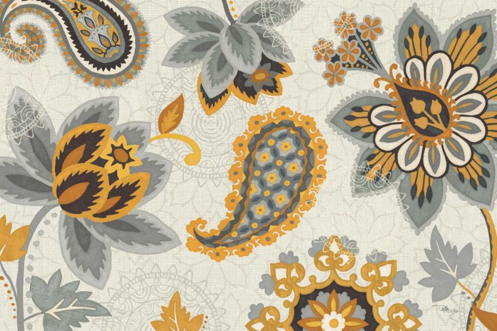 Decorative Nature I Yellow Gray Cream art print by Pela Studio for $57.95 CAD