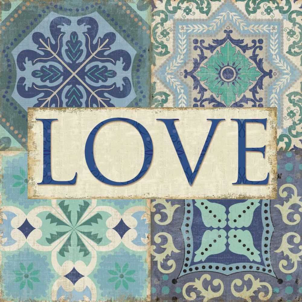 Santorini I - Love art print by Pela Studio for $57.95 CAD