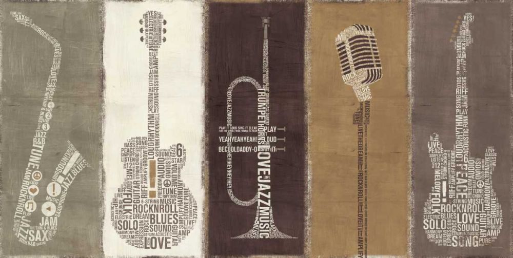Type Band Neutral Panel art print by Michael Mullan for $57.95 CAD