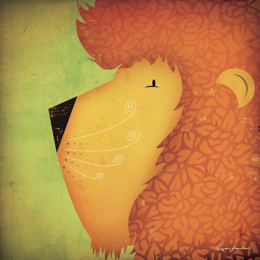 Lion WOW art print by Ryan Fowler for $57.95 CAD