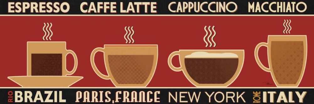 Deco Coffee Panel I art print by Pela Studio for $57.95 CAD