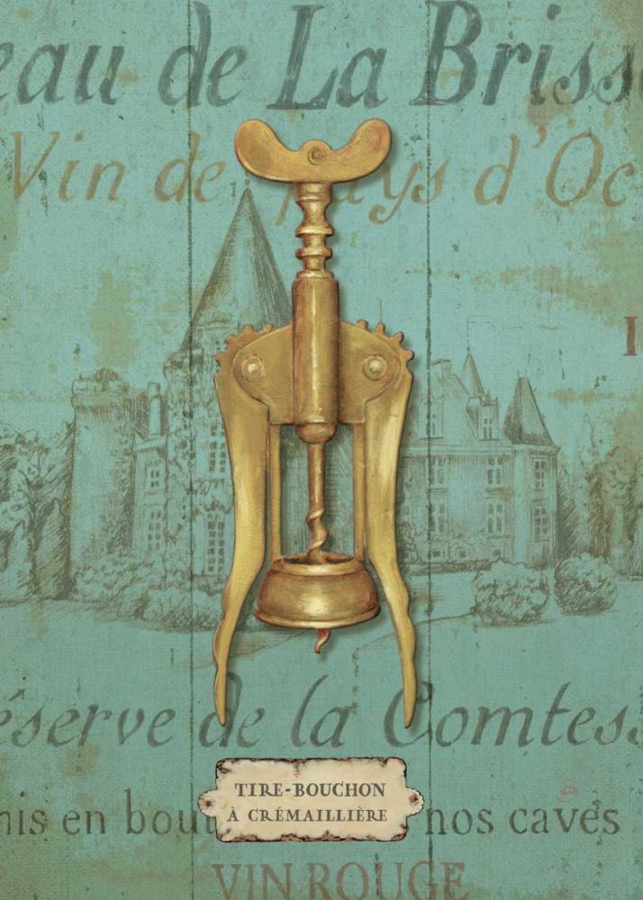 Antique Corkscrew III Blue art print by Daphne Brissonnet for $57.95 CAD