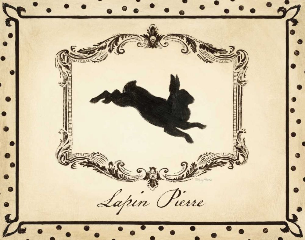 Cartouche Lapin I art print by Emily Adams for $57.95 CAD