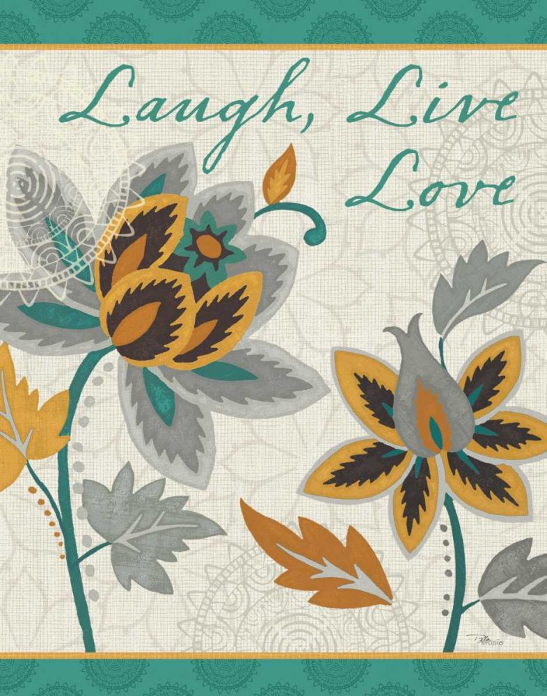 Decorative Nature IV Turquoise and Cream art print by Pela Studio for $57.95 CAD