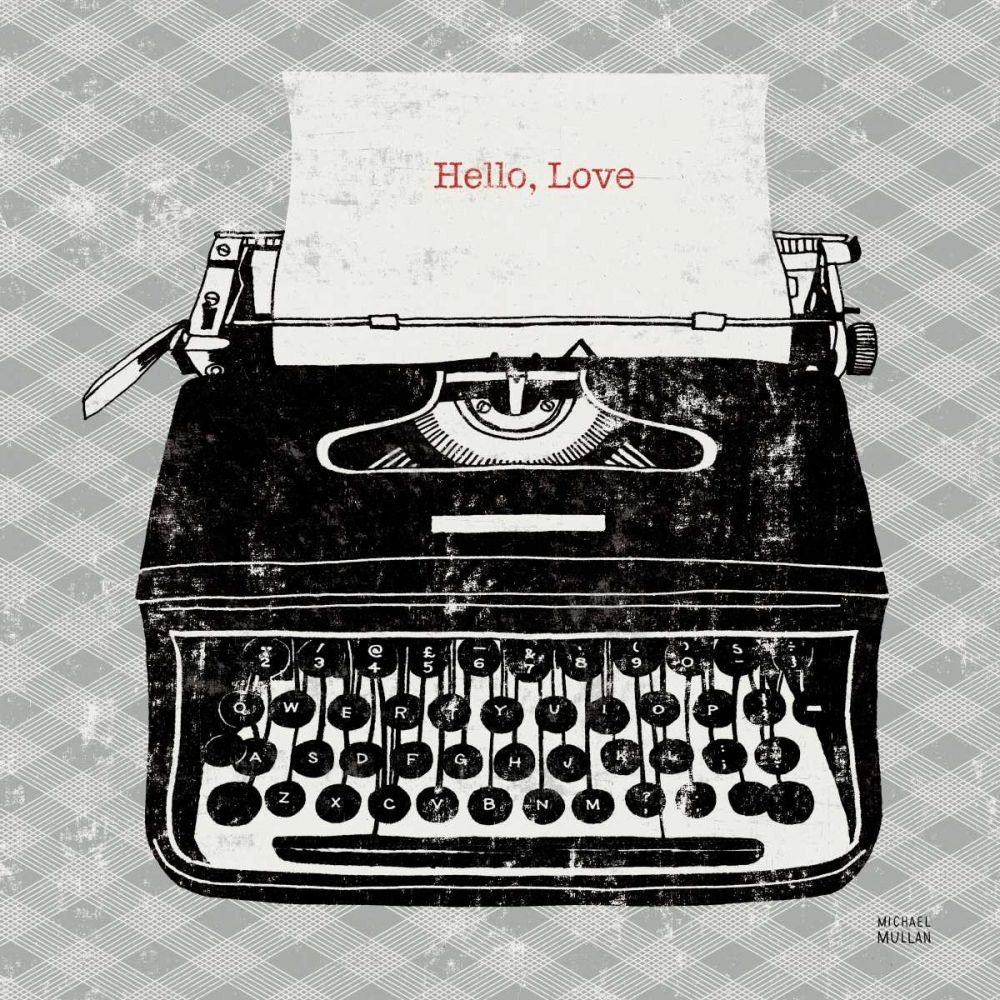 Vintage Analog Typewriter art print by Michael Mullan for $57.95 CAD