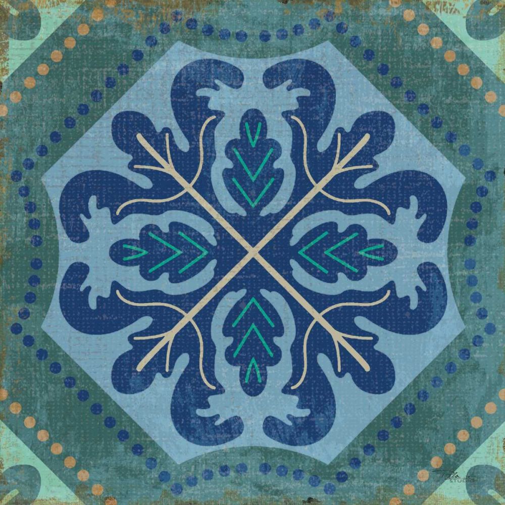 Santorini Tile II art print by Pela Studio for $57.95 CAD