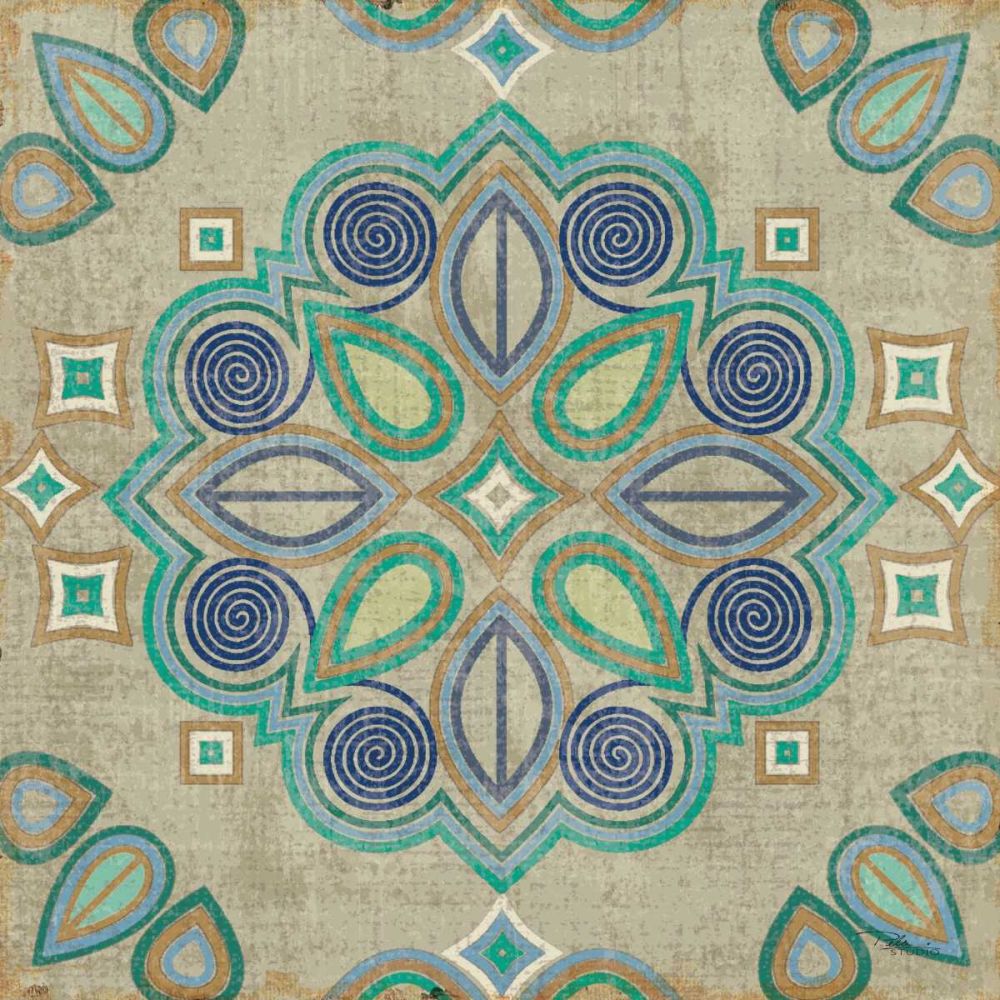 Santorini Tile III art print by Pela Studio for $57.95 CAD