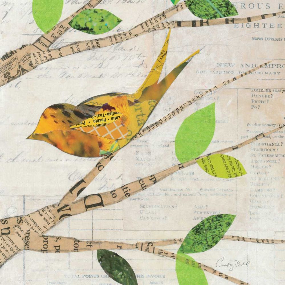 Birds in Spring  II Square art print by Courtney Prahl for $57.95 CAD