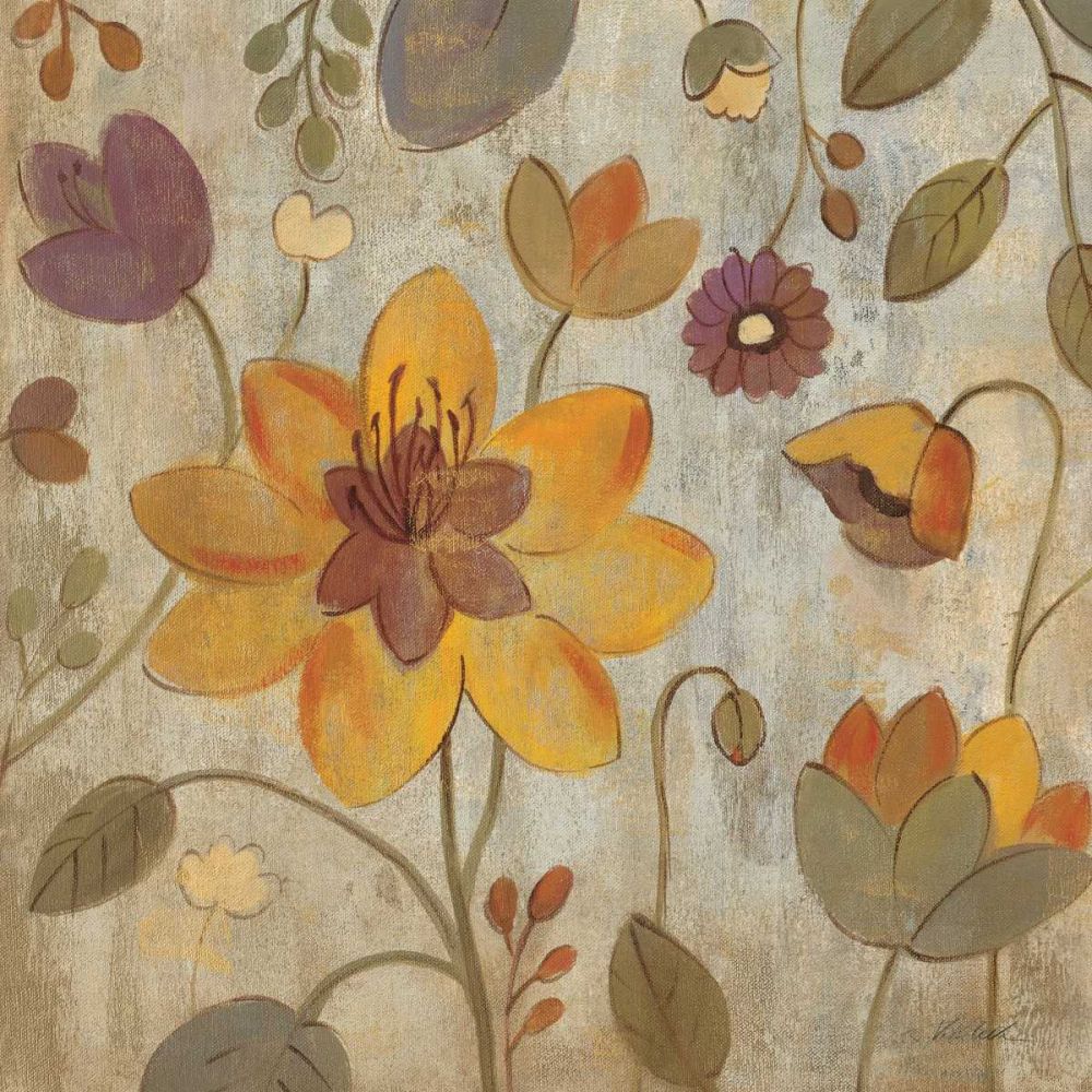 Floral Song II art print by Silvia Vassileva for $57.95 CAD