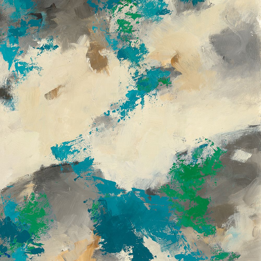 Emerald Gray Matter III Square art print by Mike Schick for $57.95 CAD