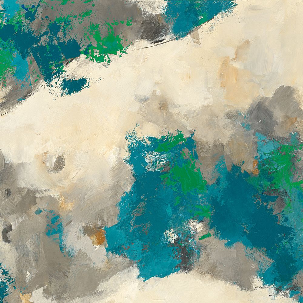 Emerald Gray Matter II Square art print by Mike Schick for $57.95 CAD