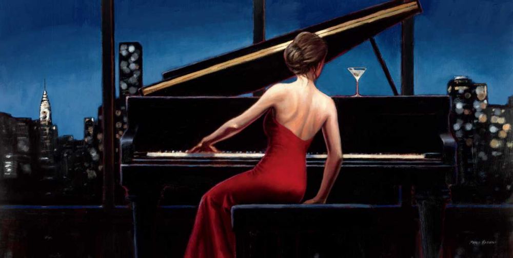 Lady in Red art print by Marco Fabiano for $57.95 CAD