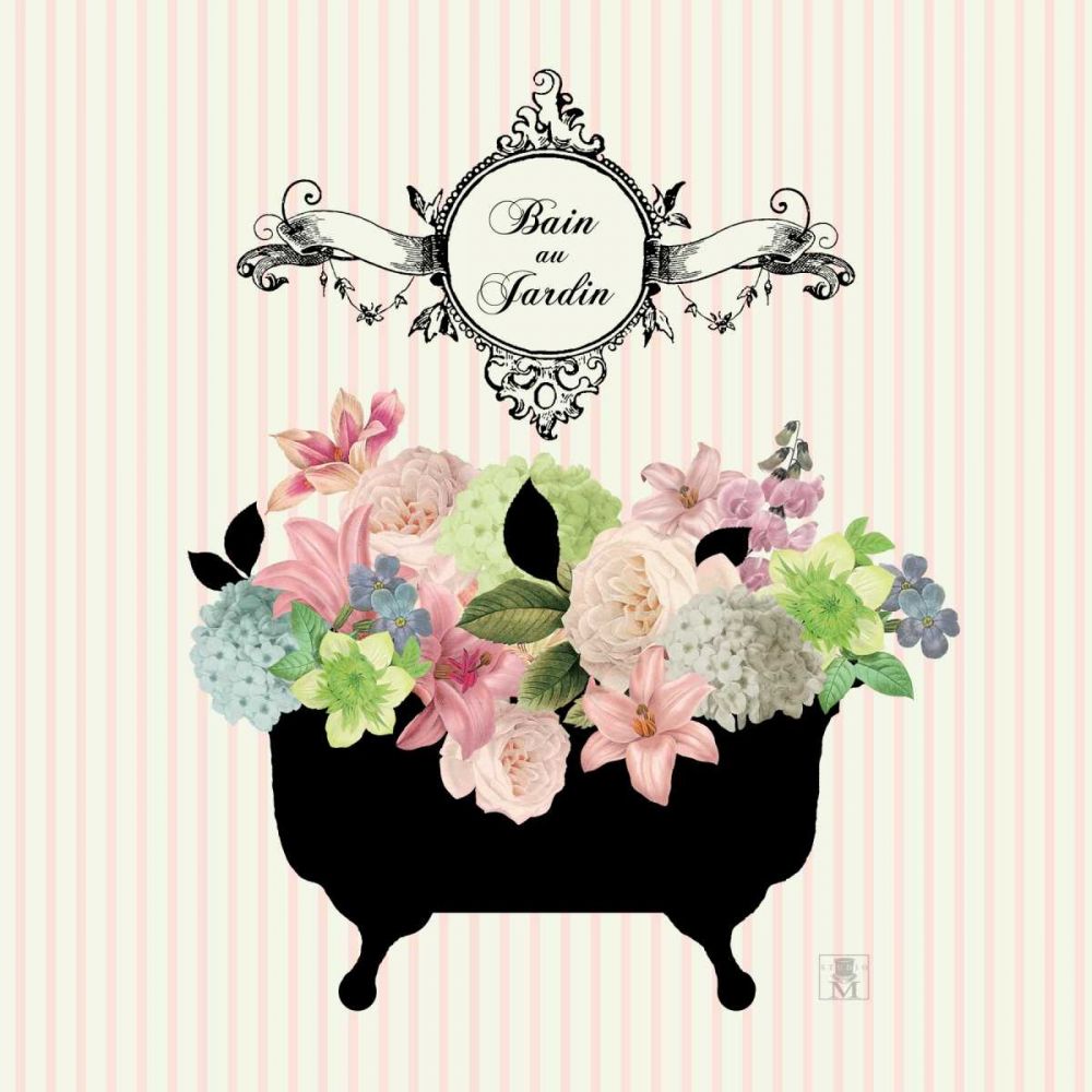 Bain du Jardin I no Border art print by Studio Mousseau for $57.95 CAD