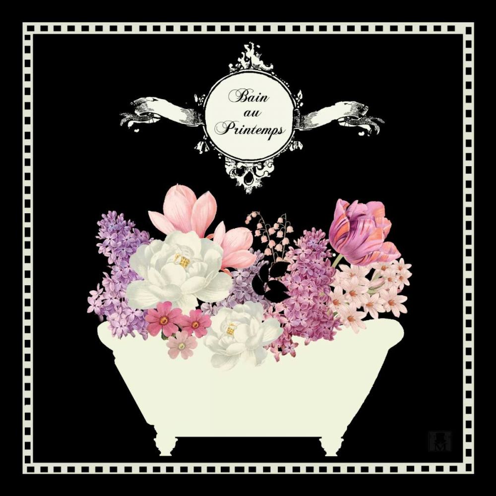 Bain du Jardin II Black art print by Studio Mousseau for $57.95 CAD