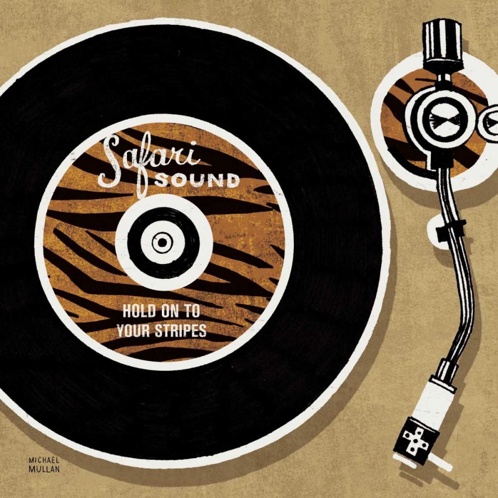 Analog Jungle Record Player art print by Michael Mullan for $57.95 CAD