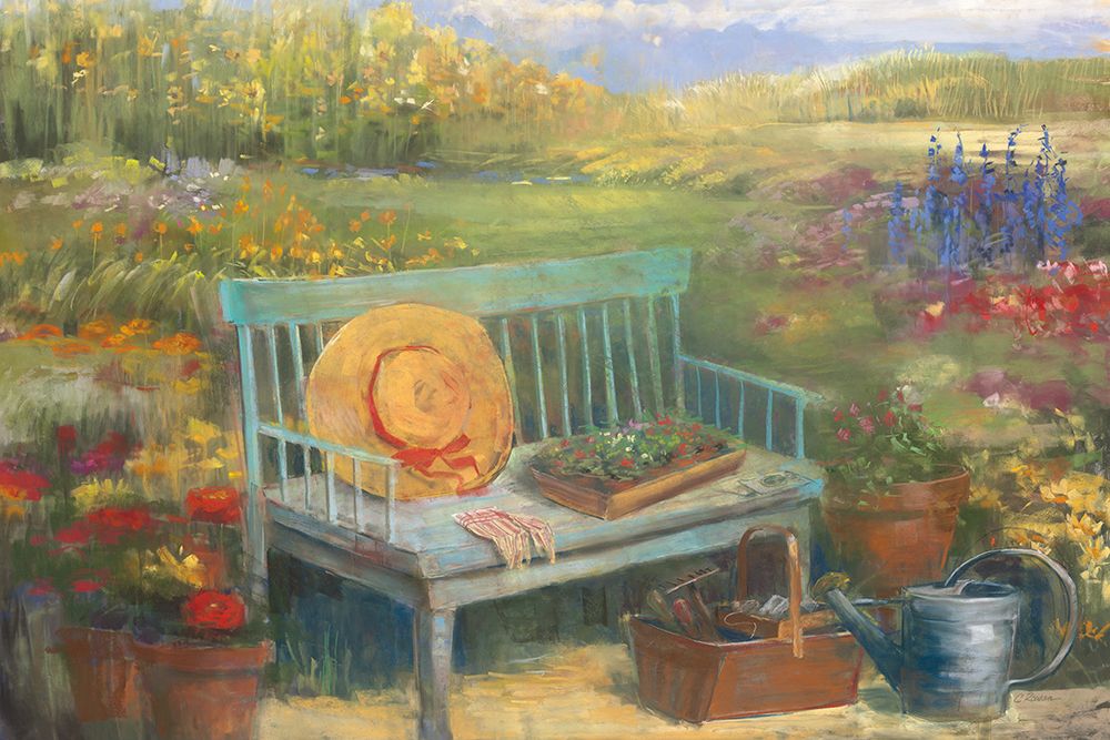 Working in the Garden art print by Carol Rowan for $57.95 CAD