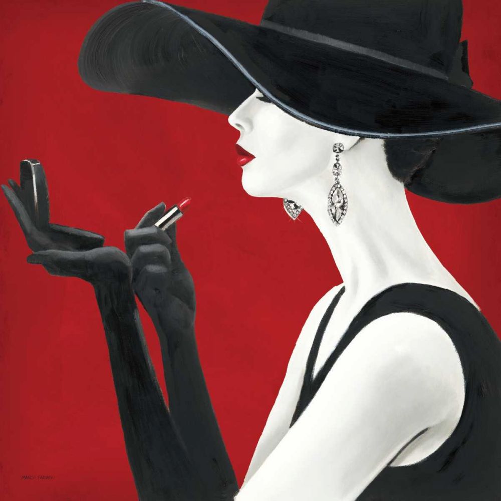 Haute Chapeau Rouge II art print by Marco Fabiano for $57.95 CAD