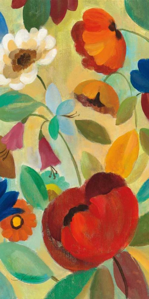 Summer Floral Panel II art print by Silvia Vassileva for $57.95 CAD