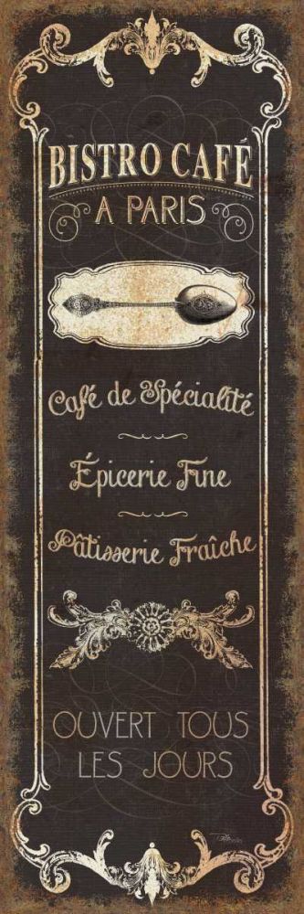 Parisian Signs Panel - II art print by Pela Studio for $57.95 CAD
