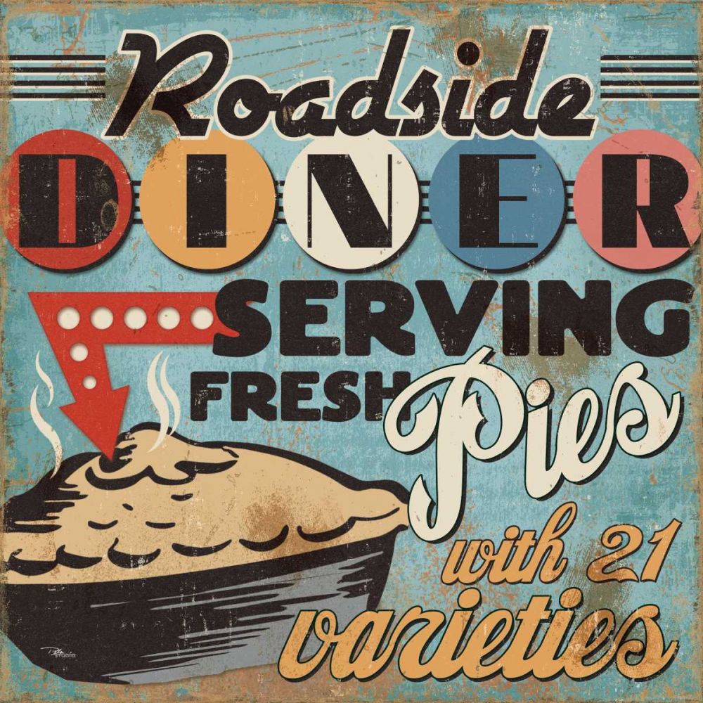 Diners and Drive Ins II art print by Pela Studio for $57.95 CAD