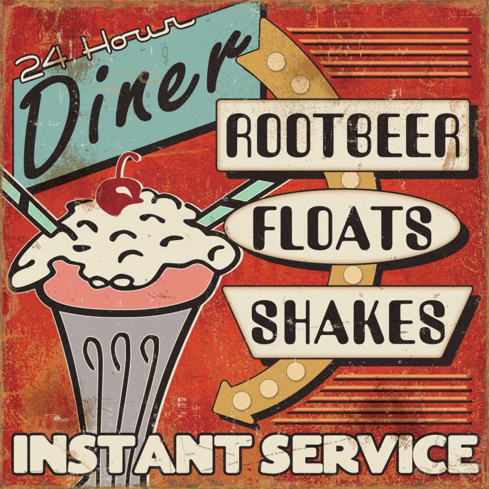 Diners and Drive Ins III art print by Pela Studio for $57.95 CAD