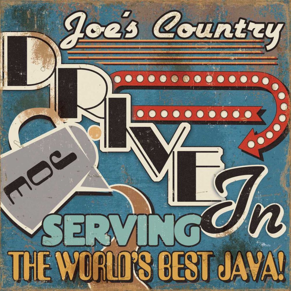 Diners and Drive Ins IV art print by Pela Studio for $57.95 CAD