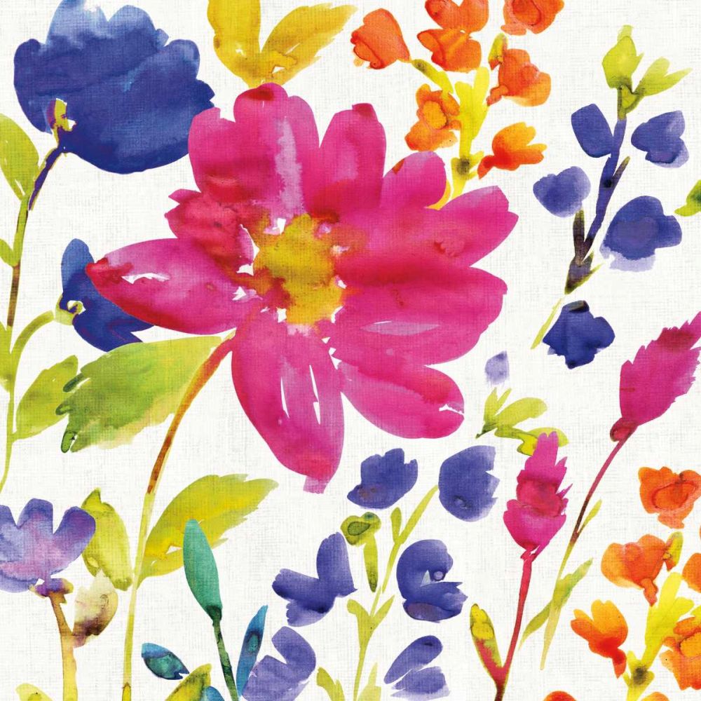 Floral Medley I art print by Wild Apple Portfolio for $57.95 CAD