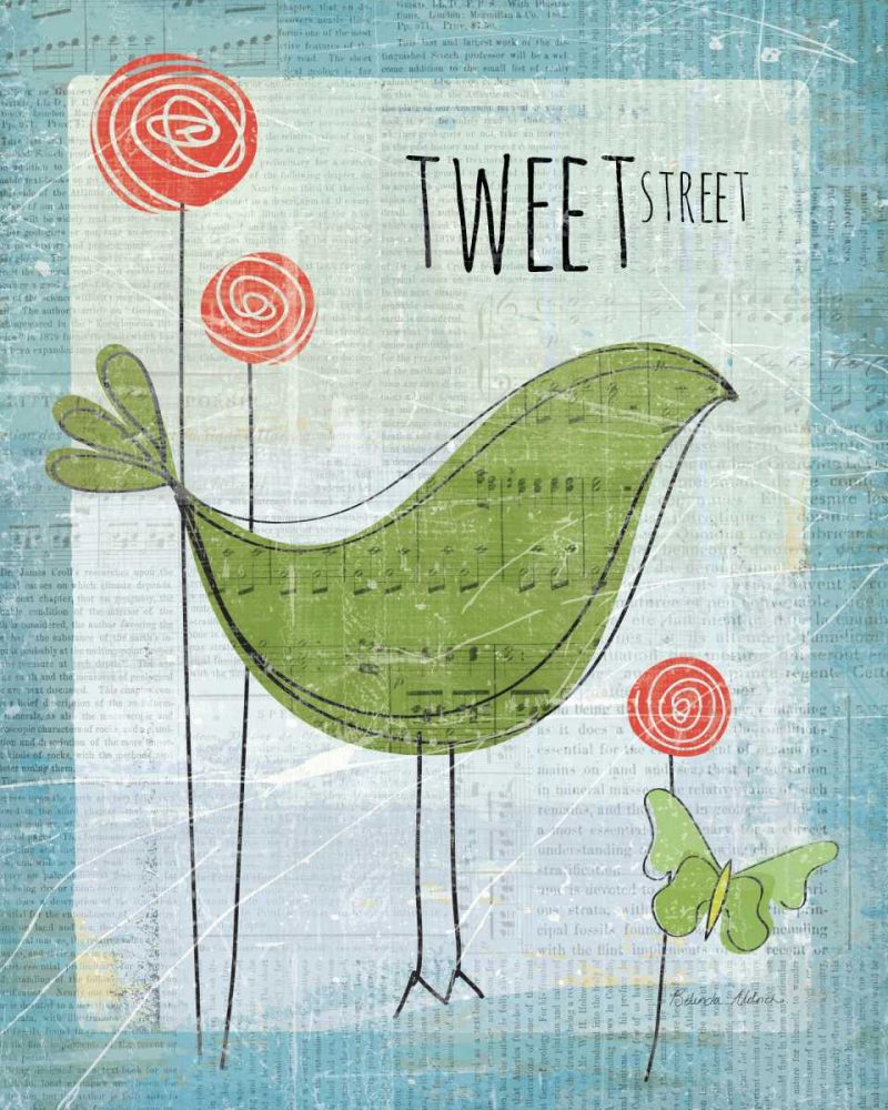 Tweet Street art print by Belinda Aldrich for $57.95 CAD