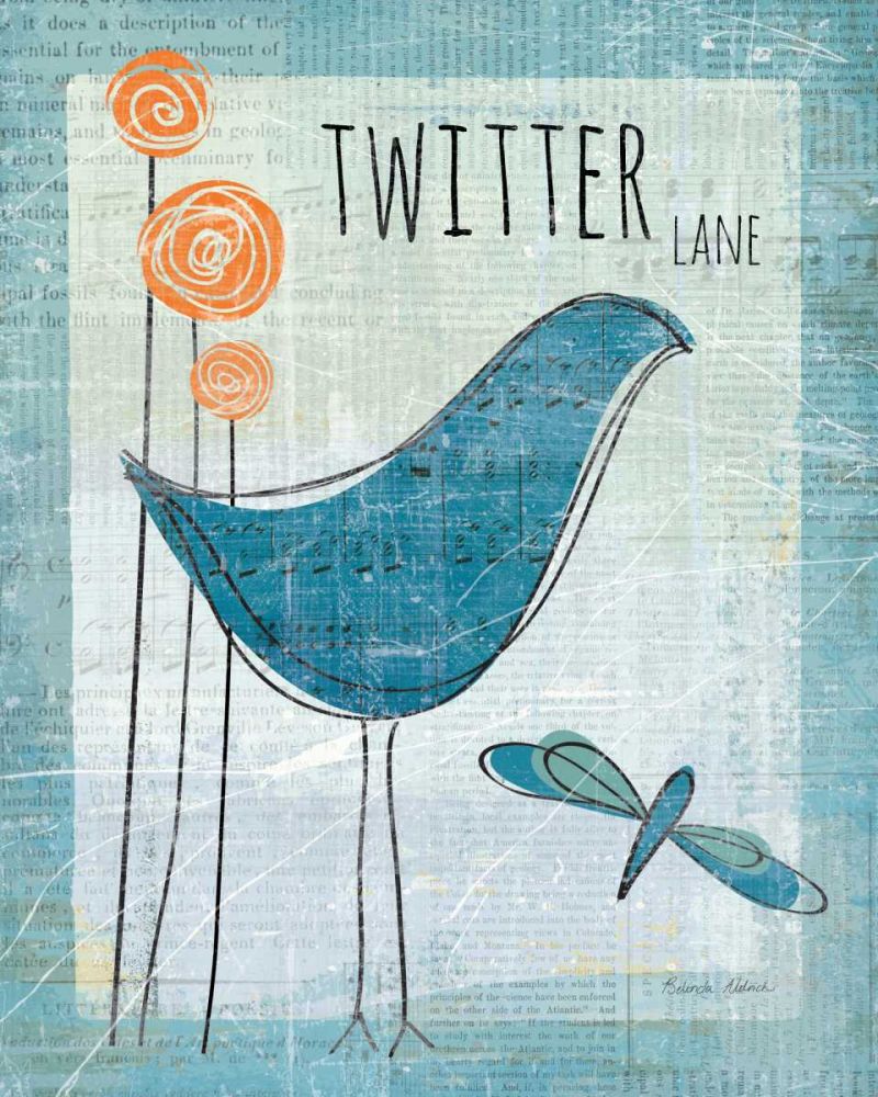 Twitter Lane art print by Belinda Aldrich for $57.95 CAD