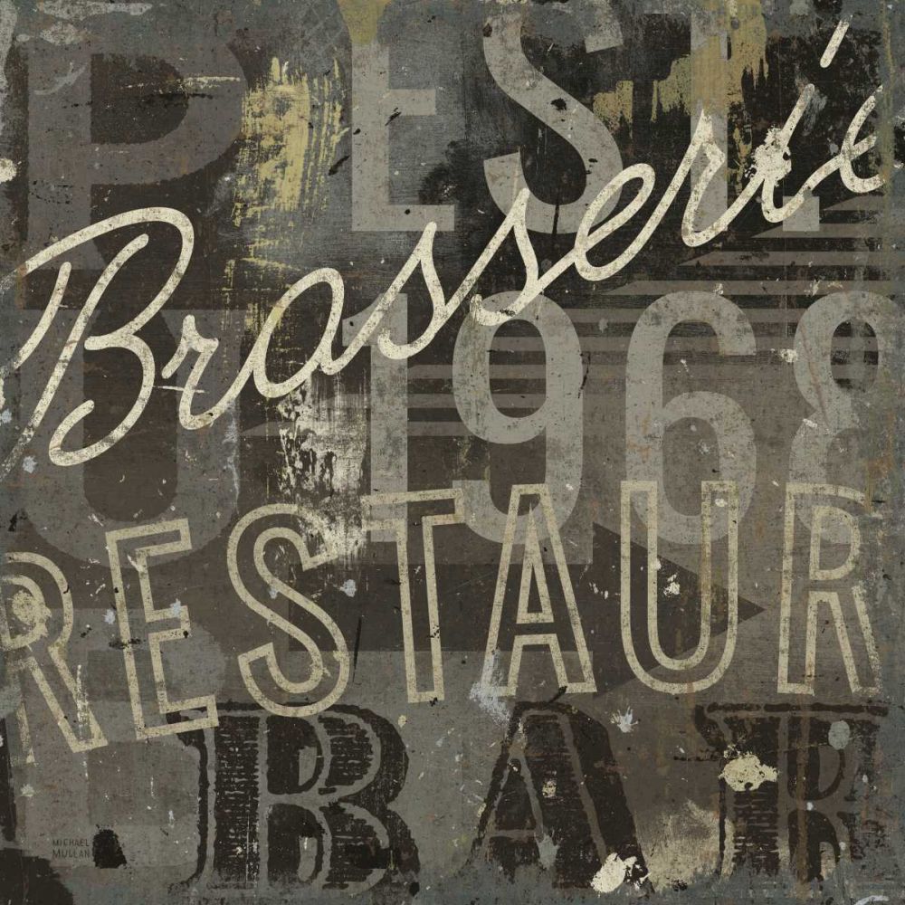 Restaurant Sign I art print by Michael Mullan for $57.95 CAD