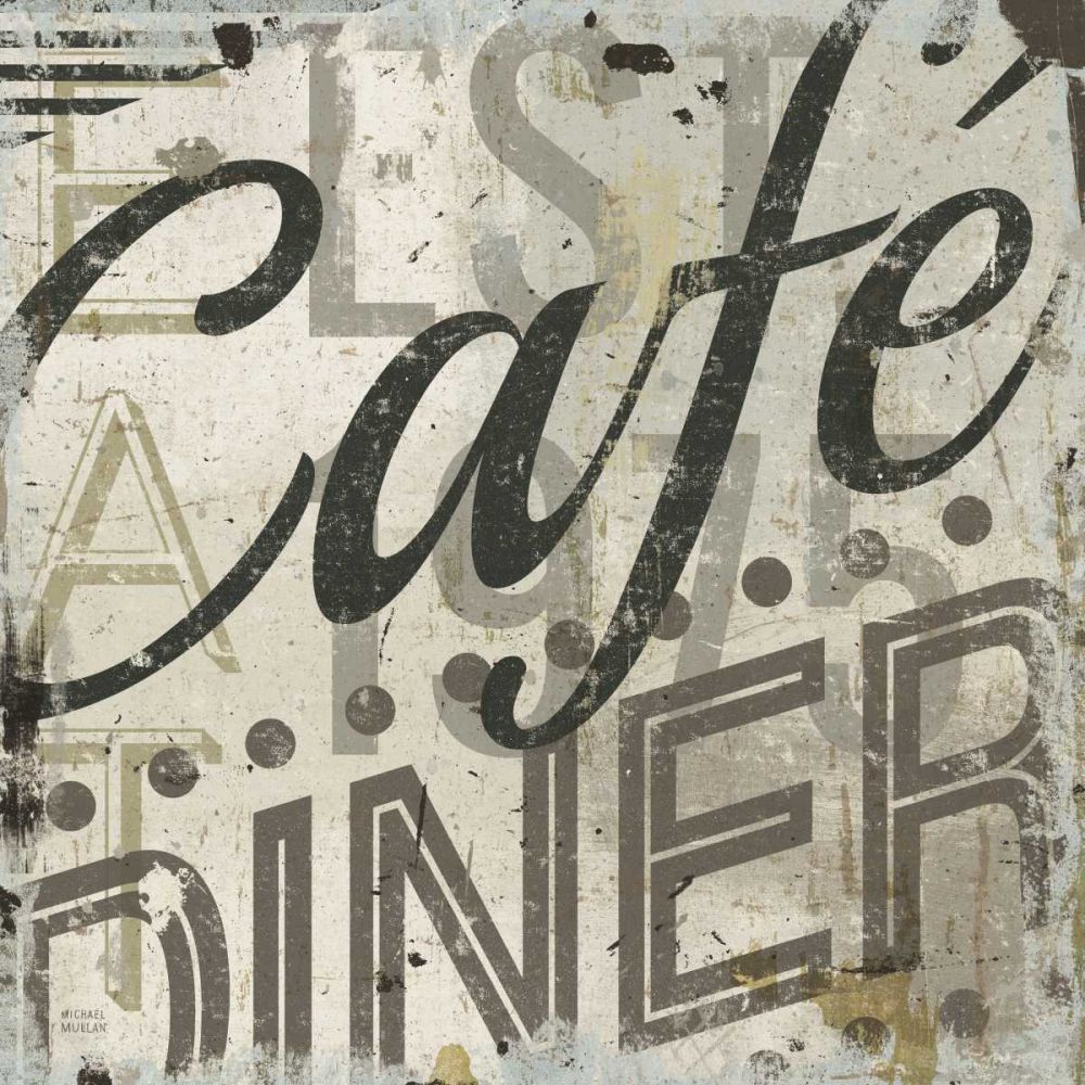 Restaurant Sign II art print by Michael Mullan for $57.95 CAD