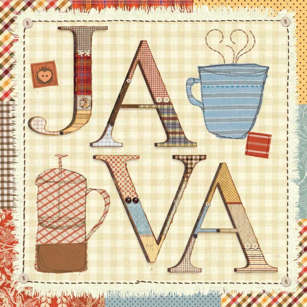 Patchwork Cafe II art print by Pela Studio for $57.95 CAD