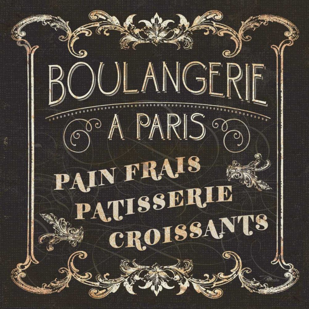 Parisian Signs Square I art print by Pela Studio for $57.95 CAD