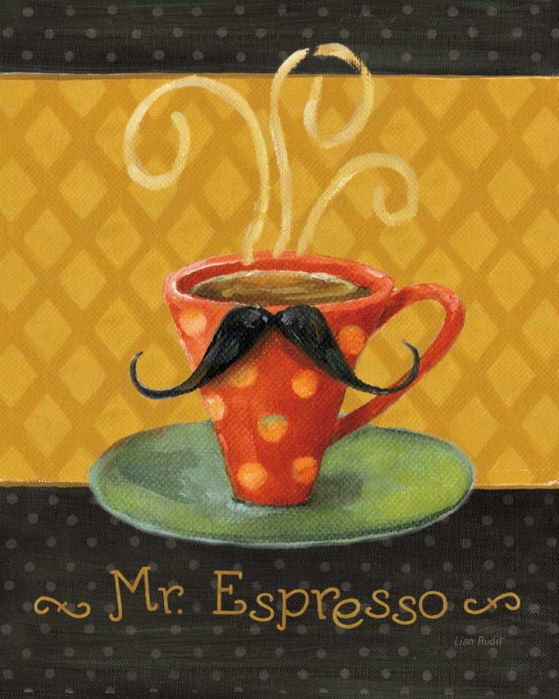 Cafe Moustache III art print by Lisa Audit for $57.95 CAD