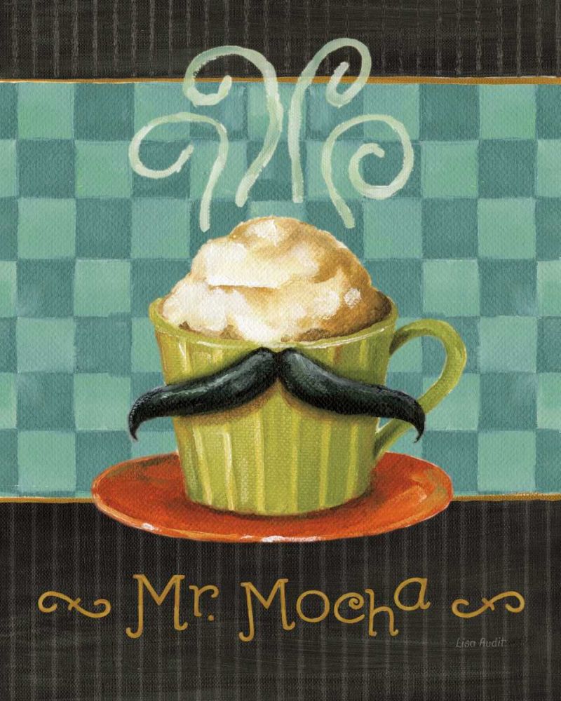 Cafe Moustache V art print by Lisa Audit for $57.95 CAD