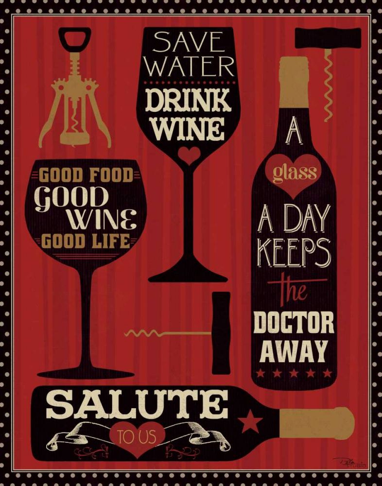 Wine Words II art print by Pela Studio for $57.95 CAD
