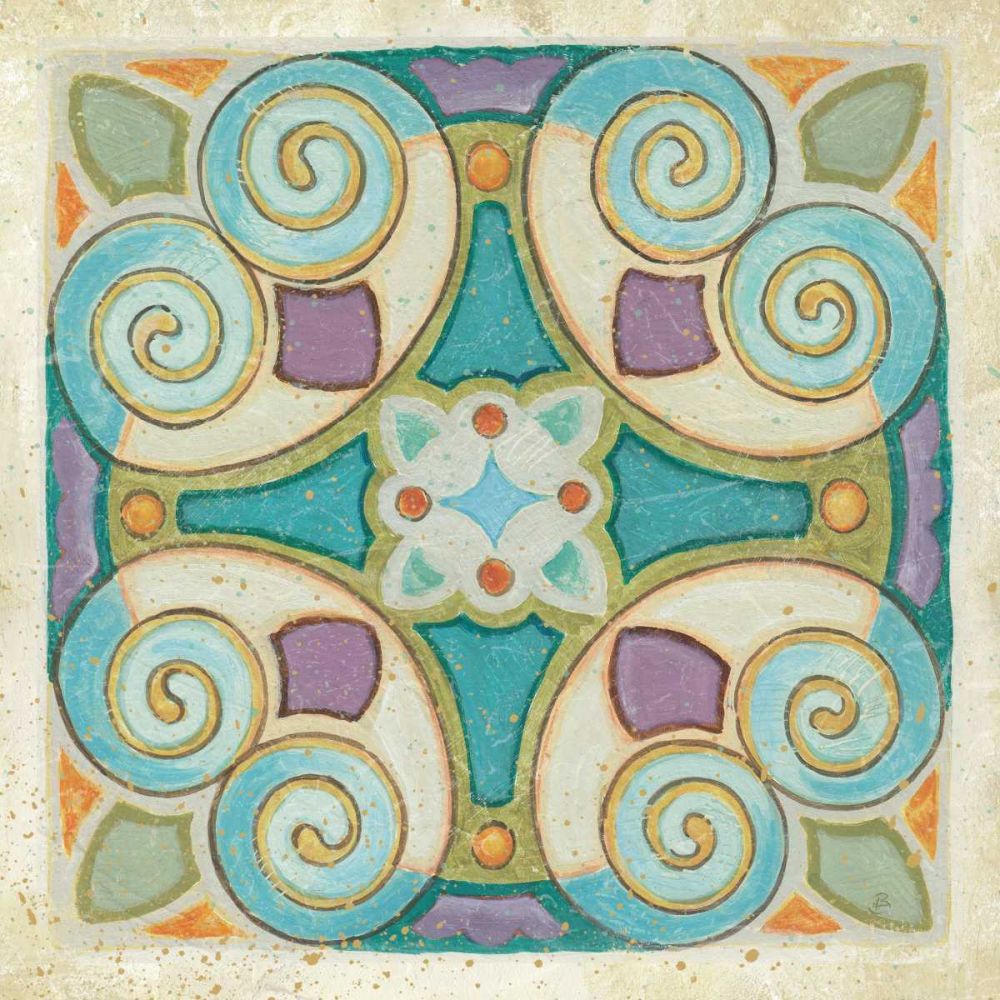 Birds Garden Tile I art print by Daphne Brissonnet for $57.95 CAD