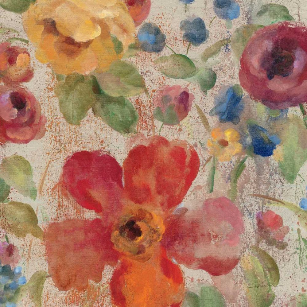 April Rain Flowers II art print by Silvia Vassileva for $57.95 CAD