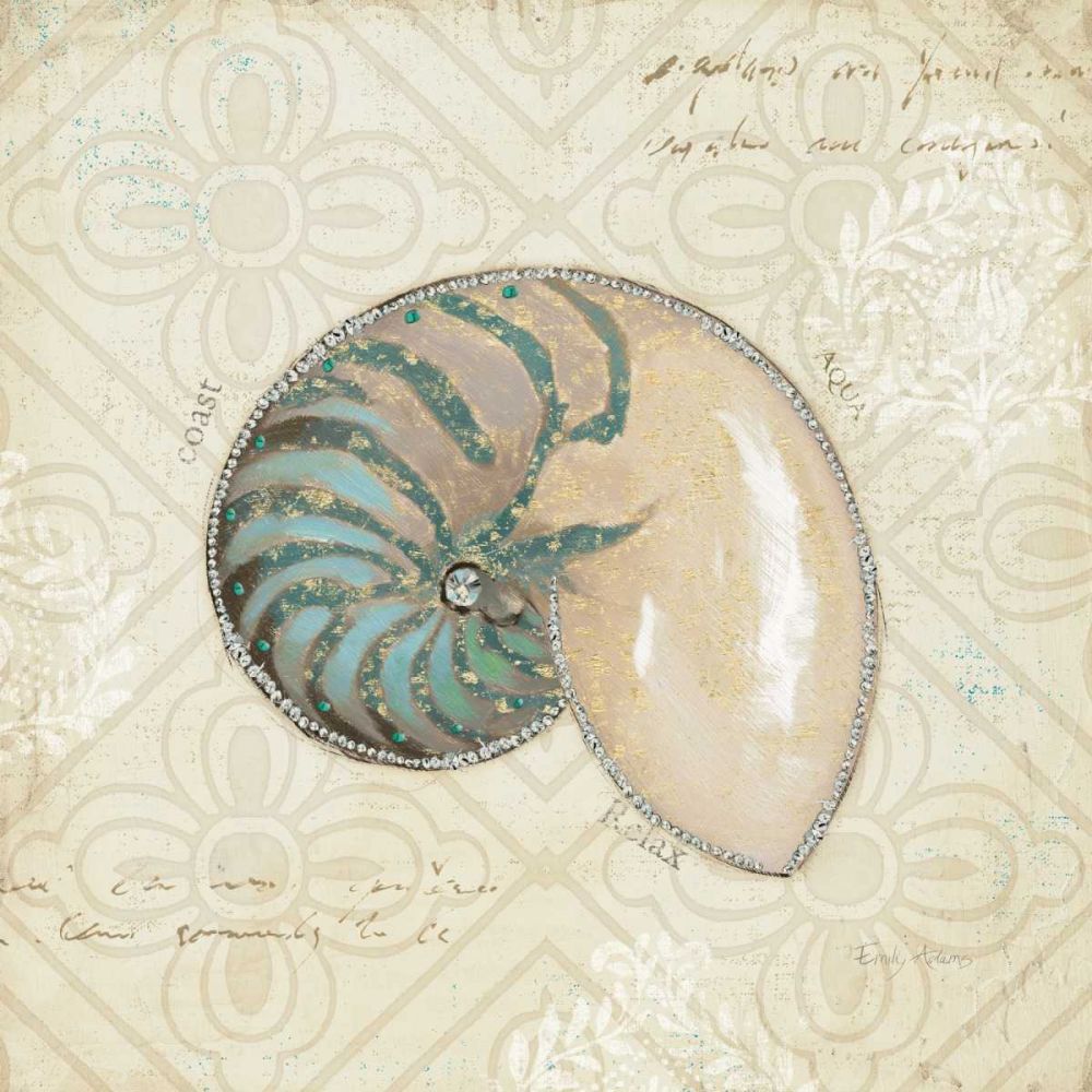 Beach Treasures III art print by Emily Adams for $57.95 CAD