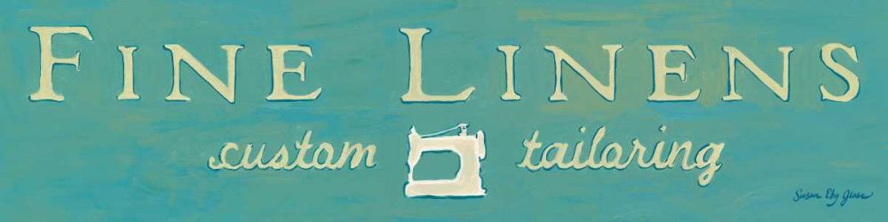 Fine Linens Turquoise art print by Susan Eby Glass for $57.95 CAD