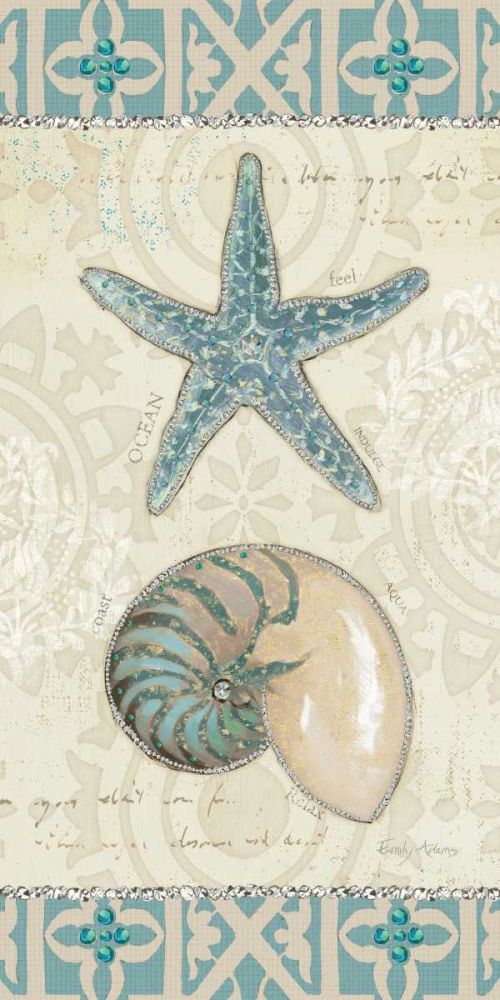 Beach Treasures I art print by Emily Adams for $57.95 CAD
