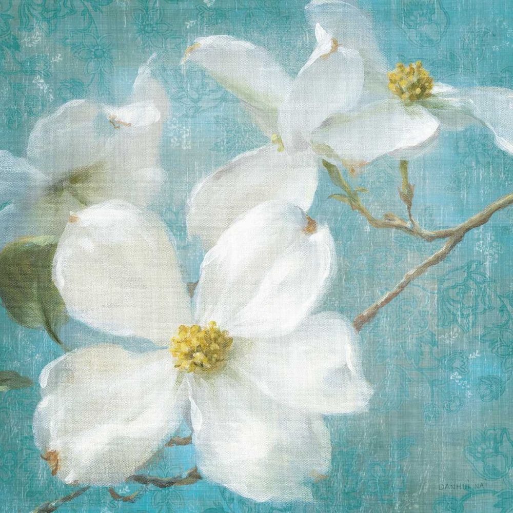 Indiness Blossom Square Vintage I art print by Danhui Nai for $57.95 CAD