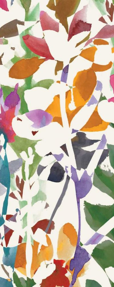 Pink Garden Panel II White art print by Wild Apple Portfolio for $57.95 CAD
