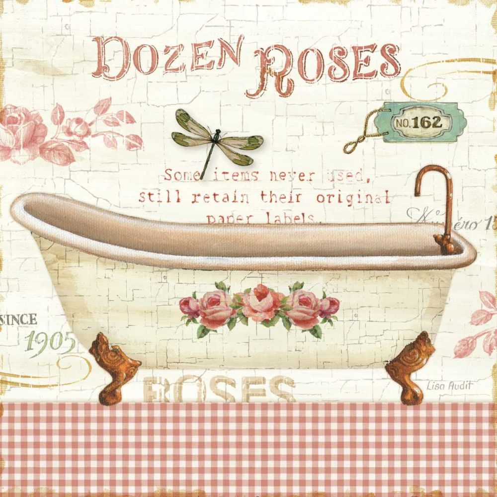 Rose Garden IV Sq no Border art print by Lisa Audit for $57.95 CAD