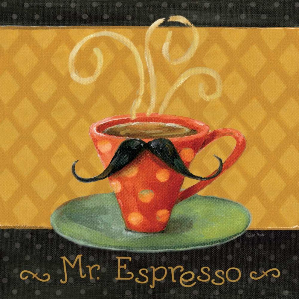 Cafe Moustache III Square art print by Lisa Audit for $57.95 CAD