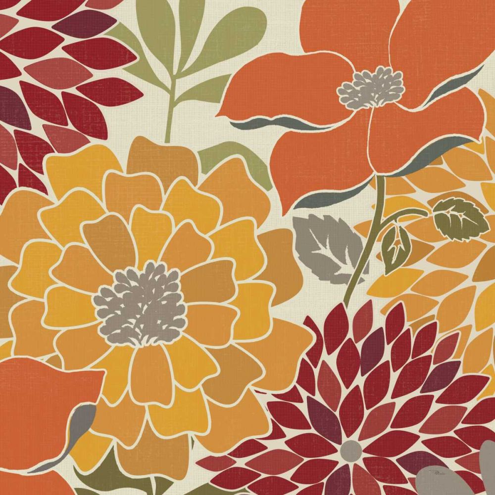 Modern Bouquet Spice Square art print by Pela Studio for $57.95 CAD