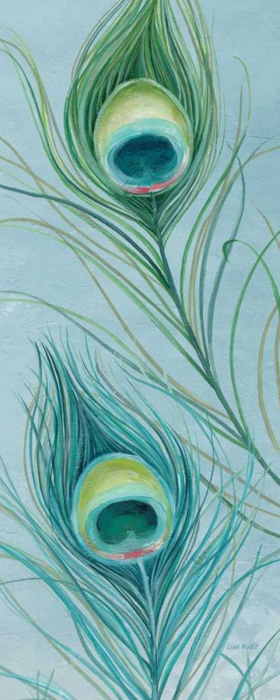 Blue Feathered Peacock VI art print by Lisa Audit for $57.95 CAD
