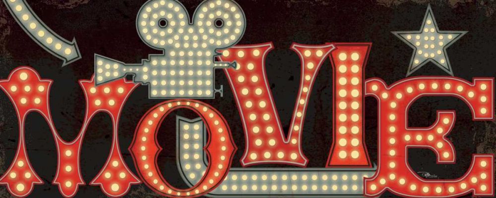 Movie Lights II art print by Pela Studio for $57.95 CAD