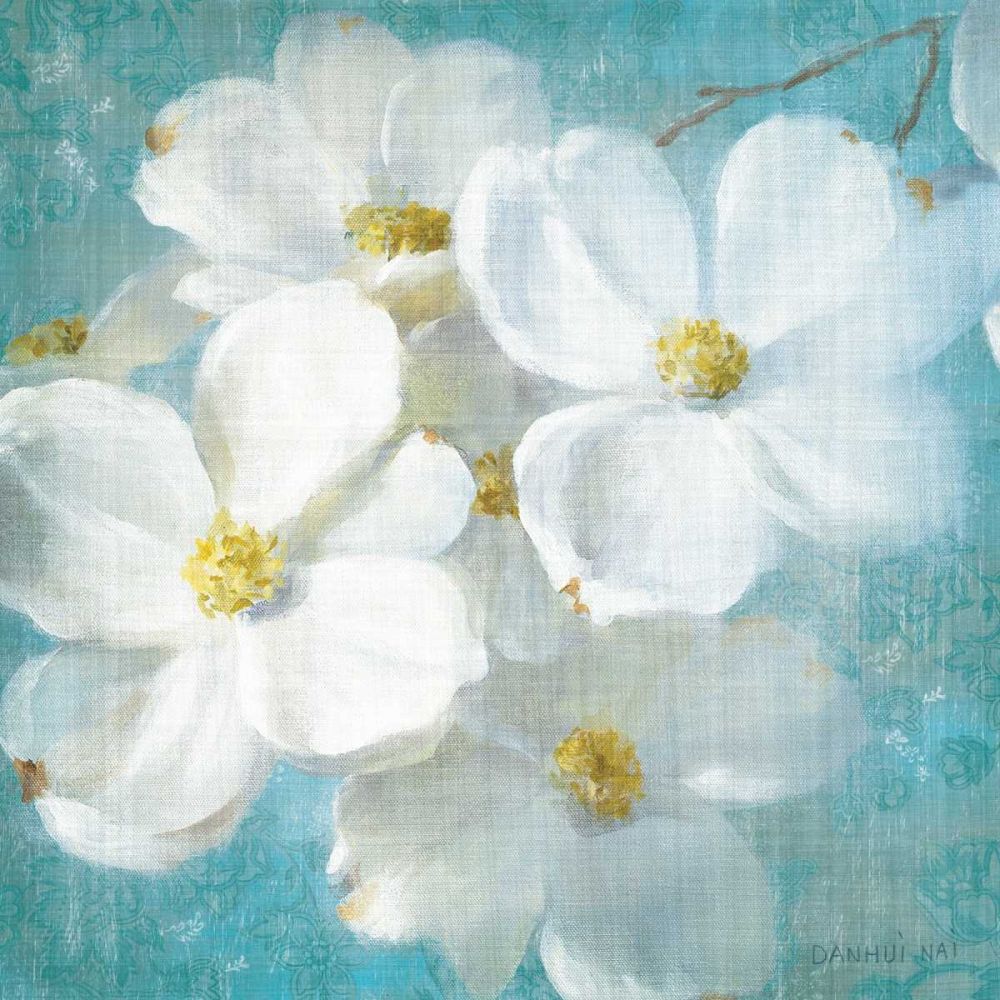 Indiness Blossom Square Vintage II art print by Danhui Nai for $57.95 CAD