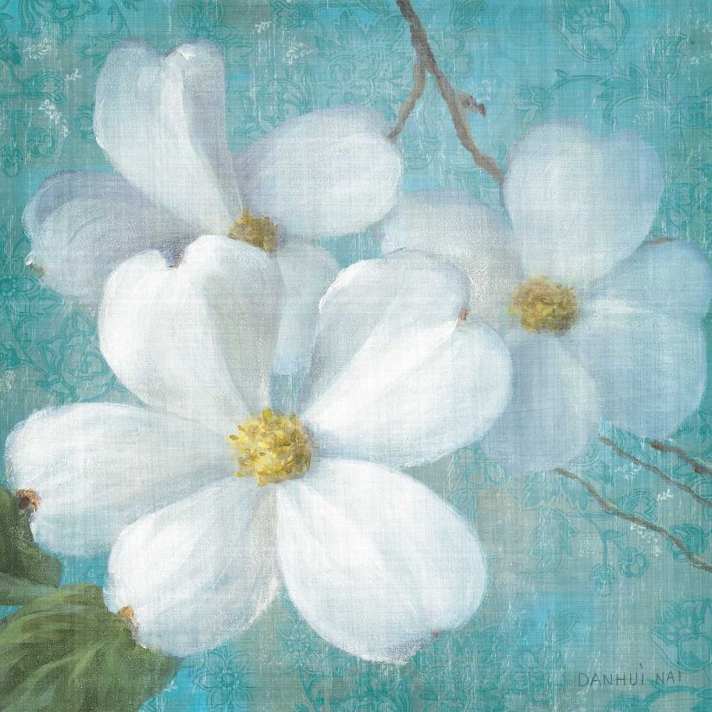 Indiness Blossom Square Vintage III art print by Danhui Nai for $57.95 CAD